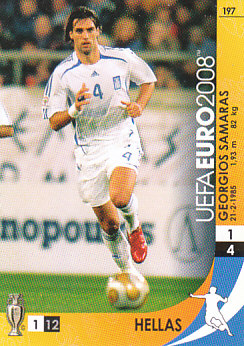 Georgios Samaras Greece Panini Euro 2008 Card Game #197